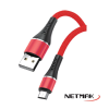 Cable Usb a Micro Usb 2A 1M Red Strong Series Premium Netmak NM-117R
