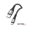 Cable Usb a Micro Usb 2A 1M Silver Strong Series Premium NM-117S